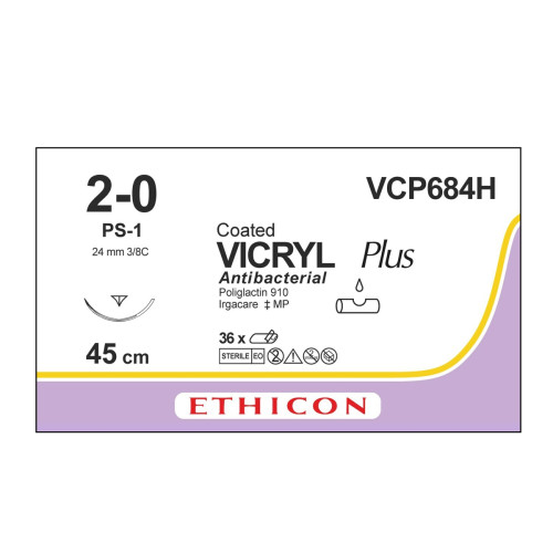 Vicryl Plus Sutures VCP684H x 36