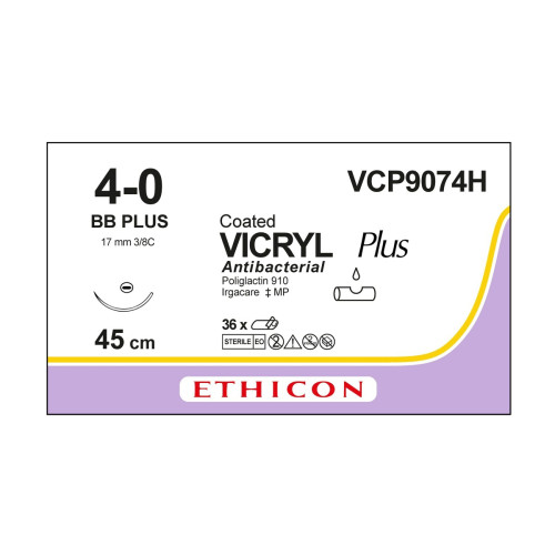 Vicryl Plus Sutures VCP9074H x 36