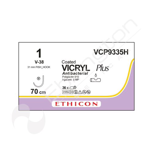 Vicryl Plus Sutures VCP9335H x 36