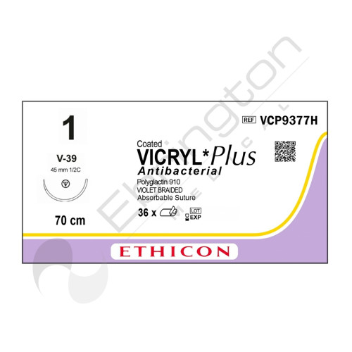 Vicryl Plus Sutures VCP9377H x 36