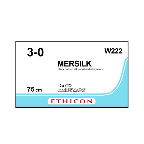 Mersilk Sutures W222 x 12