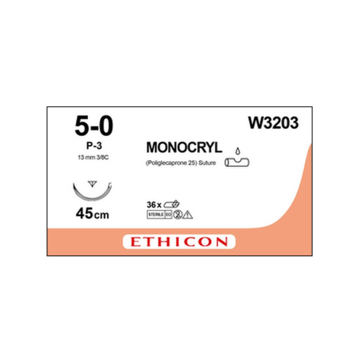 Monocryl Sutures W3203 x 12