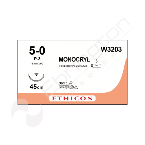 Monocryl Sutures W3203 x 12