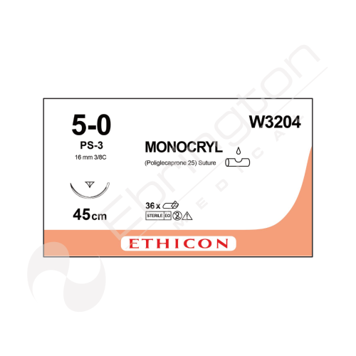 Monocryl Sutures W3204 x 12