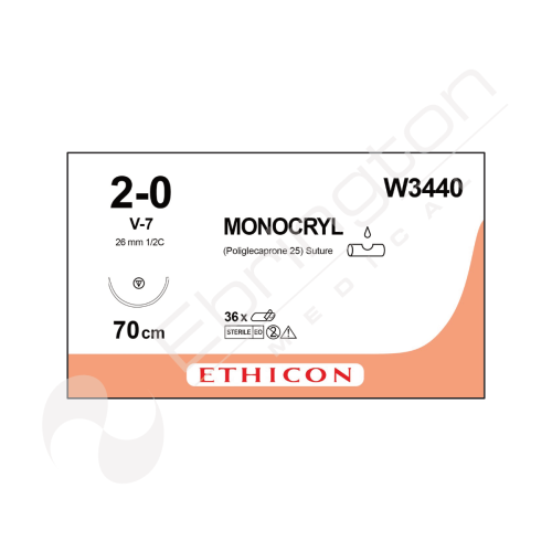 Monocryl Sutures W3440 x 12