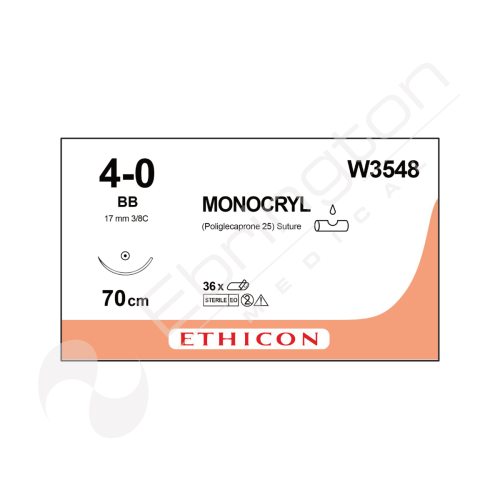 Monocryl Sutures W3548 x 12