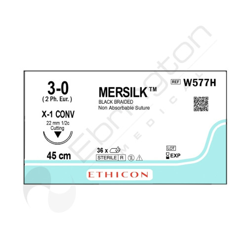 Mersilk Sutures W577H x 36