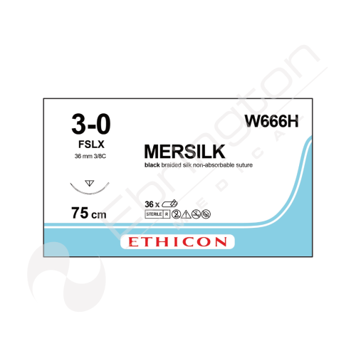 Mersilk Sutures W666H x 36