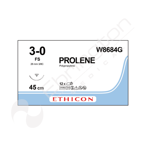 Prolene Sutures W8684G x 12