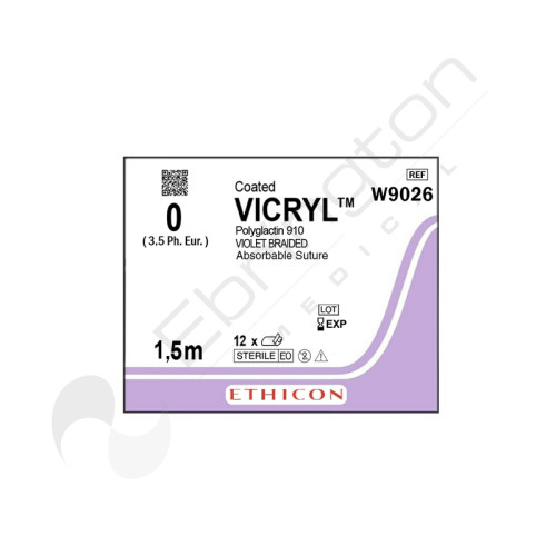 Vicryl Sutures W9026 x 12