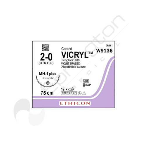 Vicryl Sutures W9136 x 12