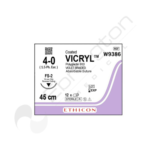 Vicryl Sutures W9386 x 12