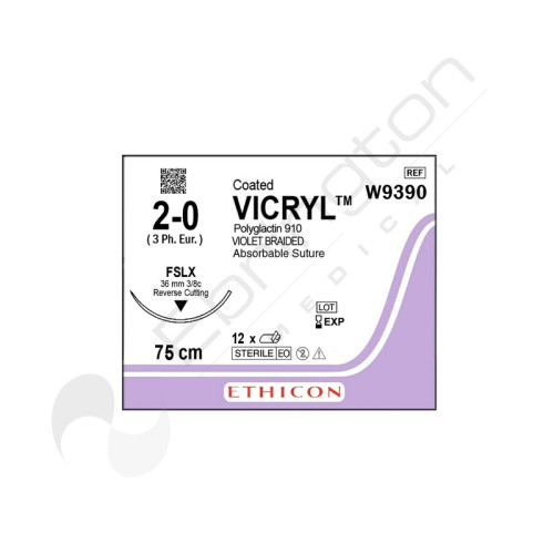 Vicryl Sutures W9390 x 12