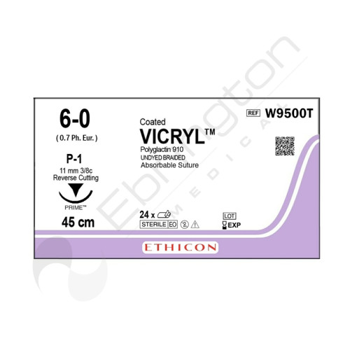 Vicryl Sutures W9500T x 24