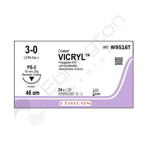 Vicryl Sutures W9516T x 24