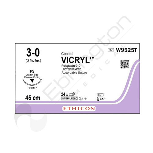 Vicryl Sutures W9525T x 24