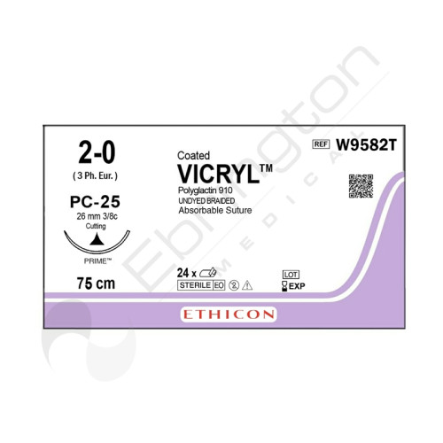 Vicryl Sutures W9582T x 24