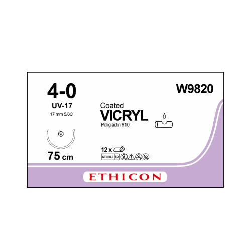 Vicryl Suture W9820 x 12