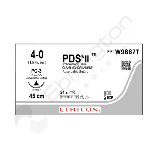 PDS II Sutures W9867T x 24