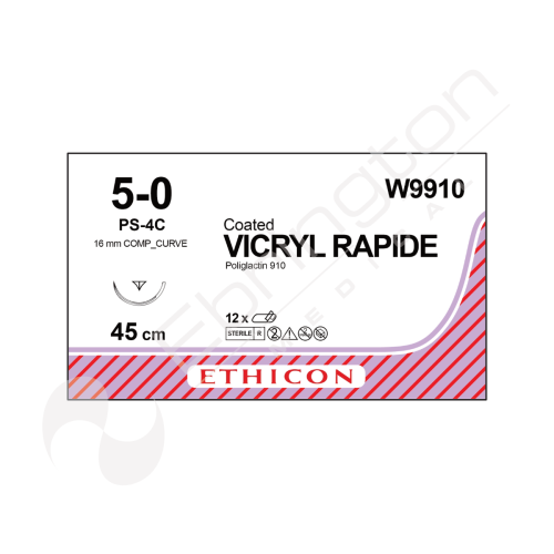 Vicryl Rapide Sutures W9910 x 12