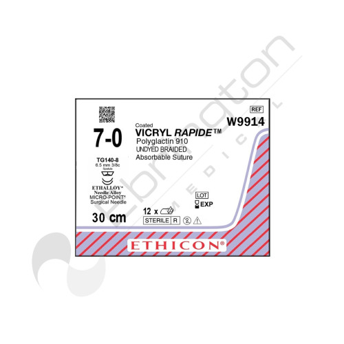 Vicryl Rapide Sutures W9914 x 12