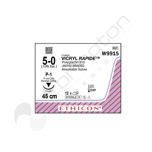 Vicryl Rapide Sutures W9915 x 12