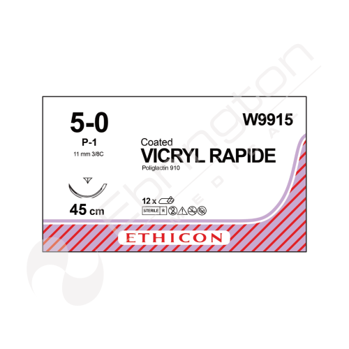 Vicryl Rapide Sutures W9915 x 12