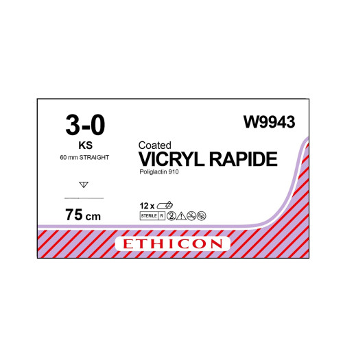 Vicryl Rapide Sutures W9943 x 12