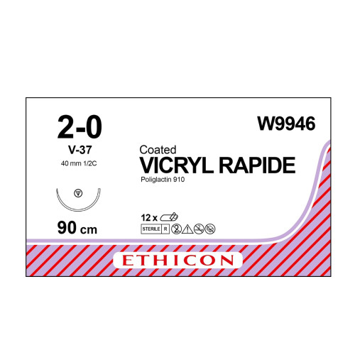 Vicryl Rapide Sutures W9946 x 12