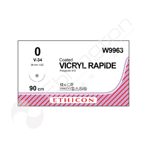 Vicryl Rapide Sutures W9963 x 12