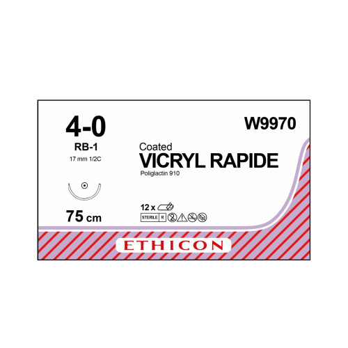 Vicryl Rapide Sutures W9970 x 12