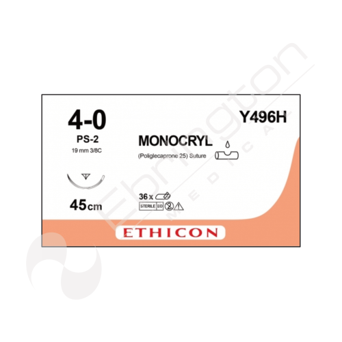 Monocryl Sutures Y496H x 36