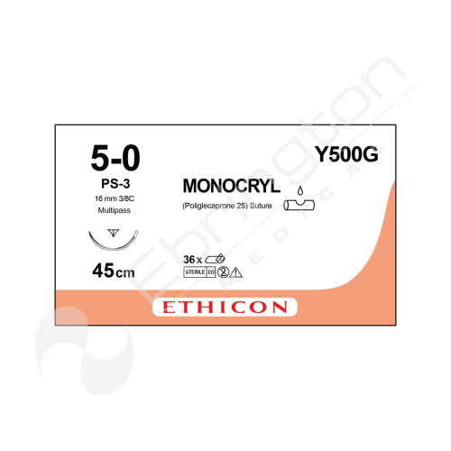 Monocryl Sutures Y500G x 12